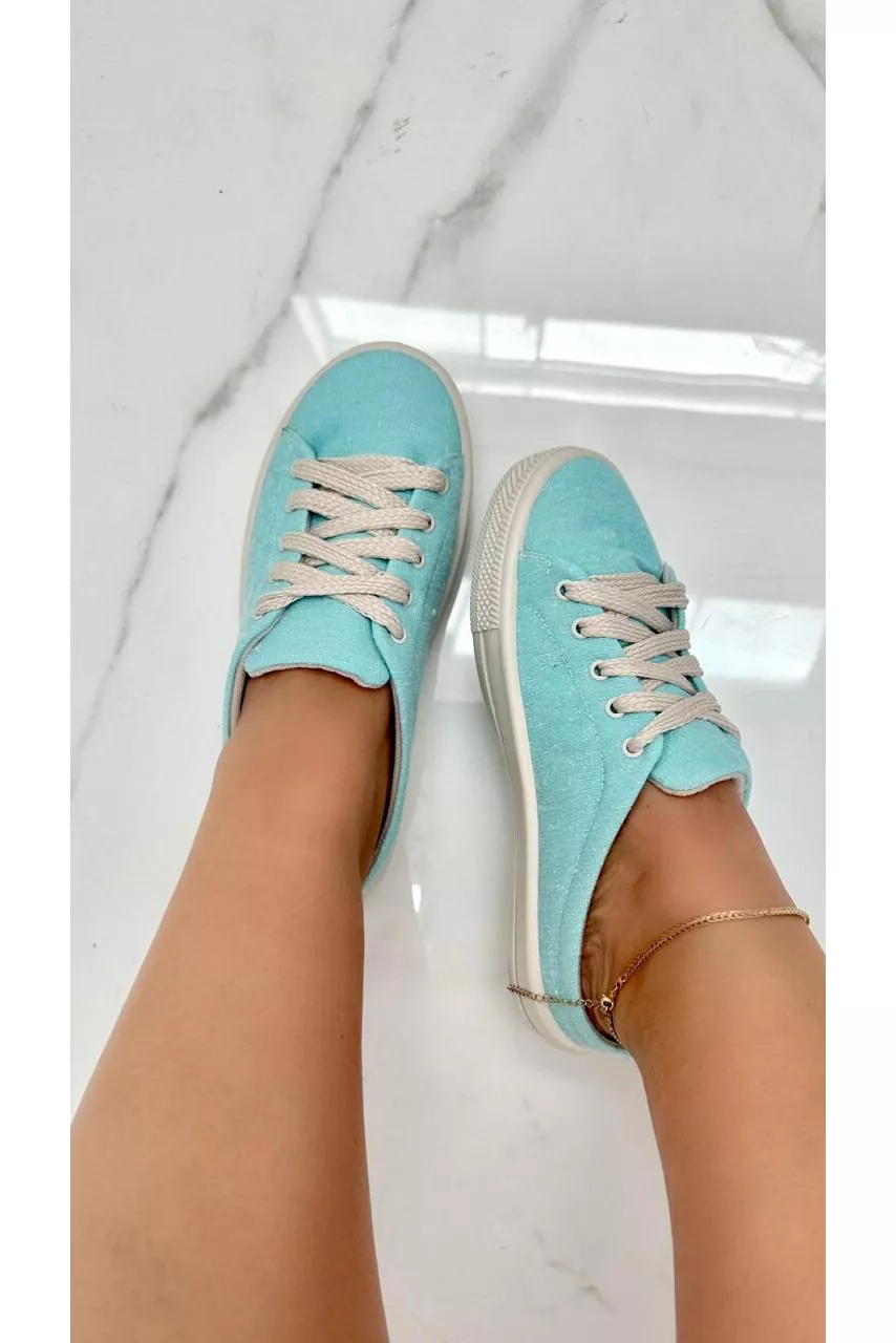 TÊNIS MULE LONA_1117 - VERDE - CATALOGO DE MODELOS
