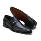Sapato Social Liniker - Couro Preto - Sola de couro
