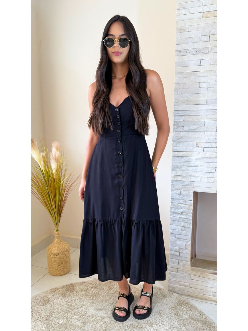 Vestido Catarina - Preto - REAL STORE