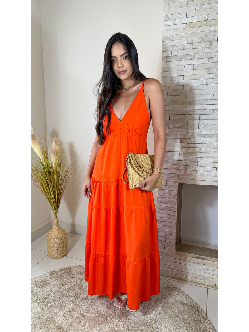 Vestido Bella - Laranja - REAL STORE