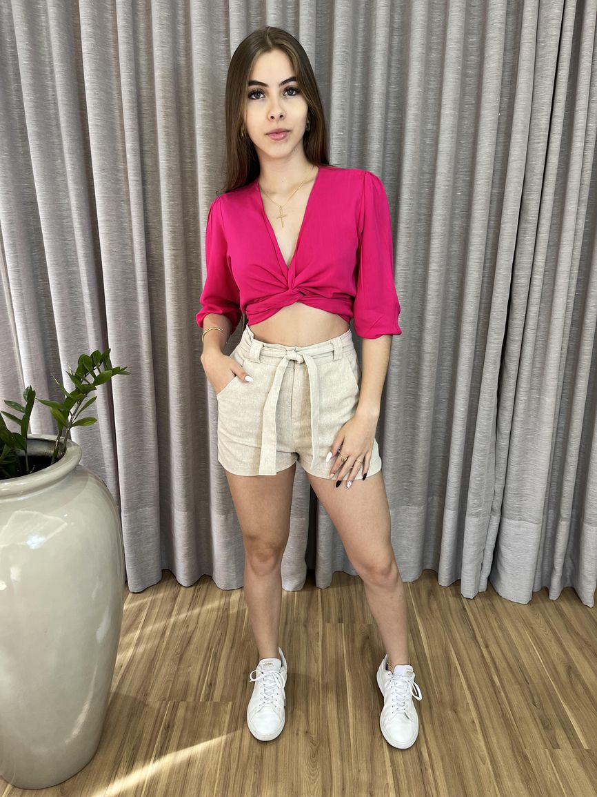 Cropped Jaque - Pink - REAL STORE