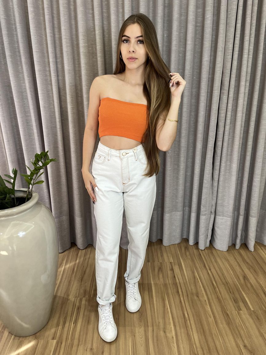 Top Faixa Liz - Laranja Escuro - REAL STORE