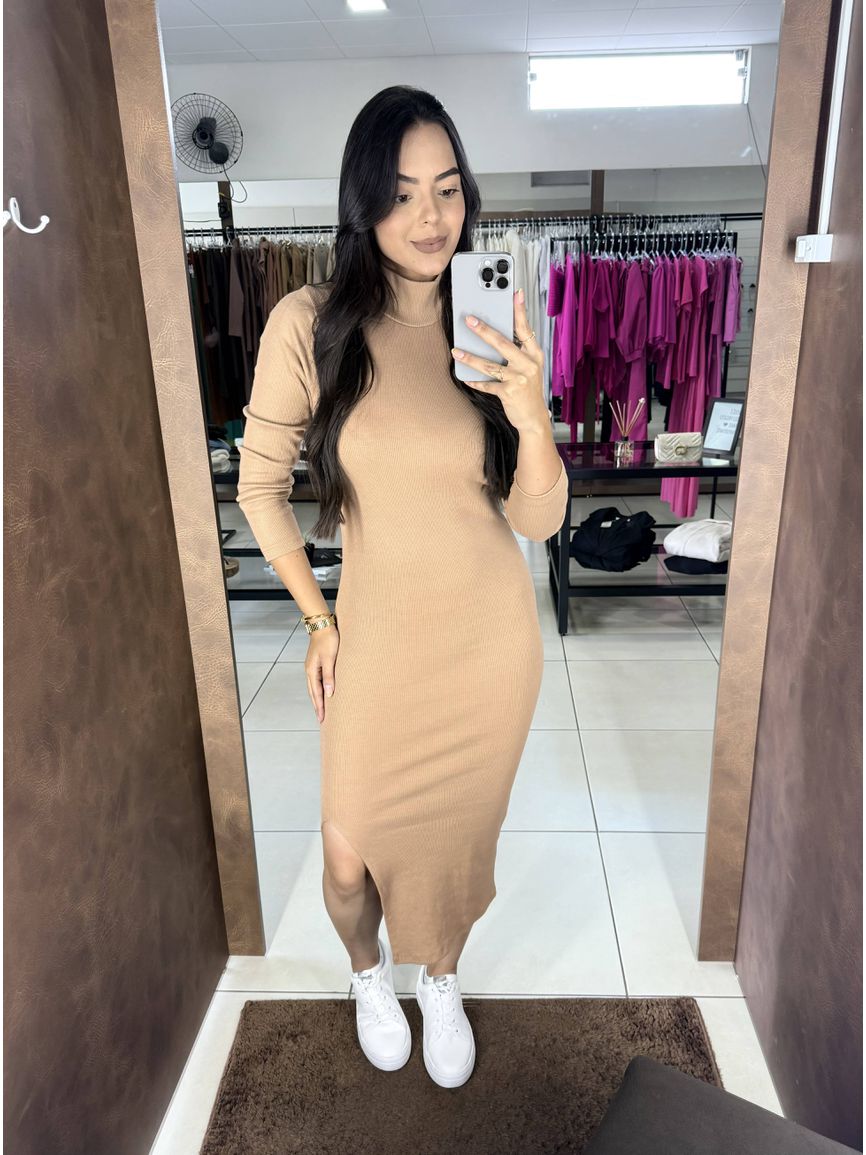 Vestido Midi Ayla - Nude - REAL STORE