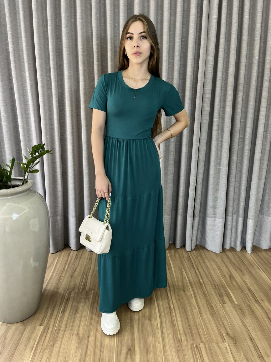 Vestido Joana - Verde Escuro - REAL STORE