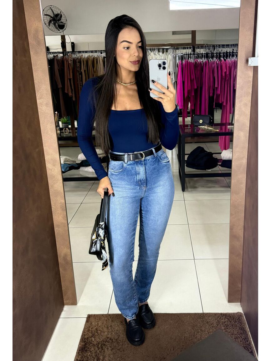 Body Angelina - Azul Marinho - REAL STORE