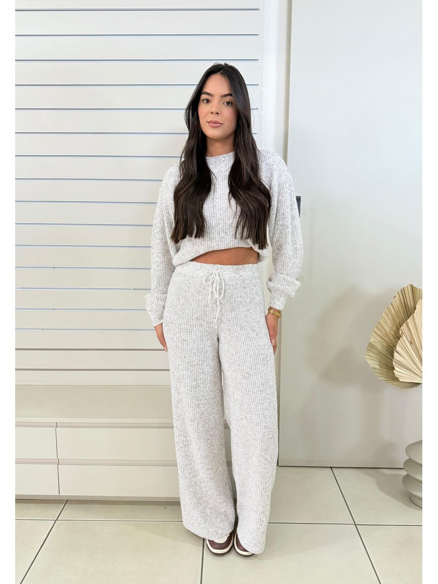 Conjunto Tricot Mousse Maitê - Mescla - REAL STORE