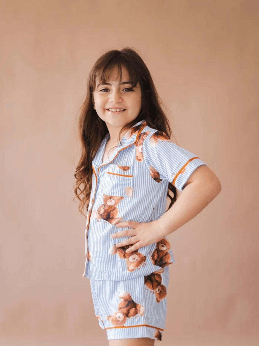 Pijama Infantil Unissex Americano Curto New Bear Ursos - TUTTI AMI