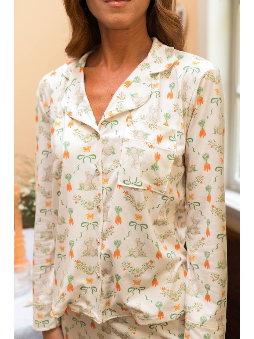 Pijama Feminino Americano Longo Coelho Cenoura - TUTTI AMI - Loja Oficial