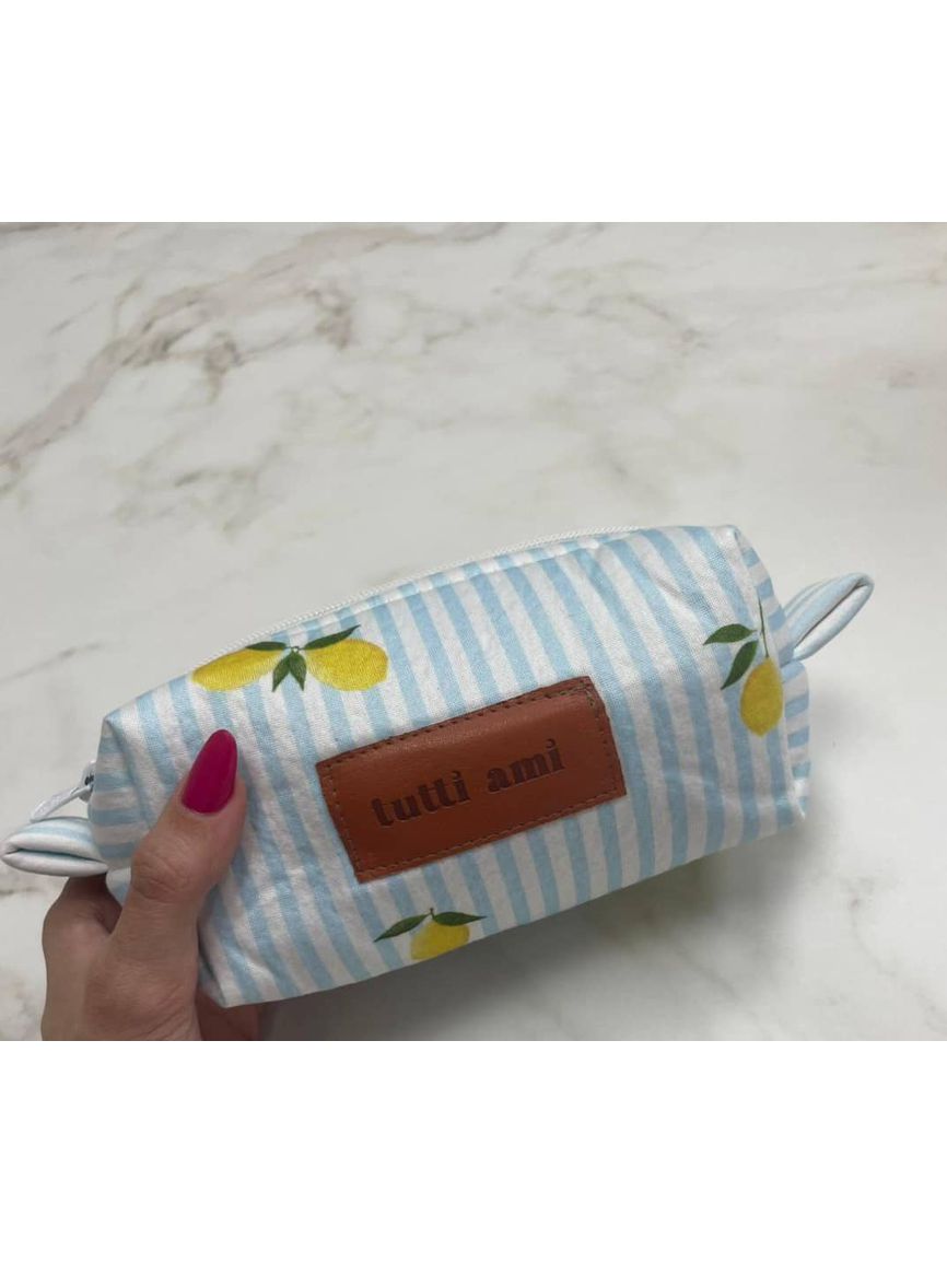 Necessaire Estampa Exclusiva Listrado Limão - TUTTI AMI - Loja Oficial