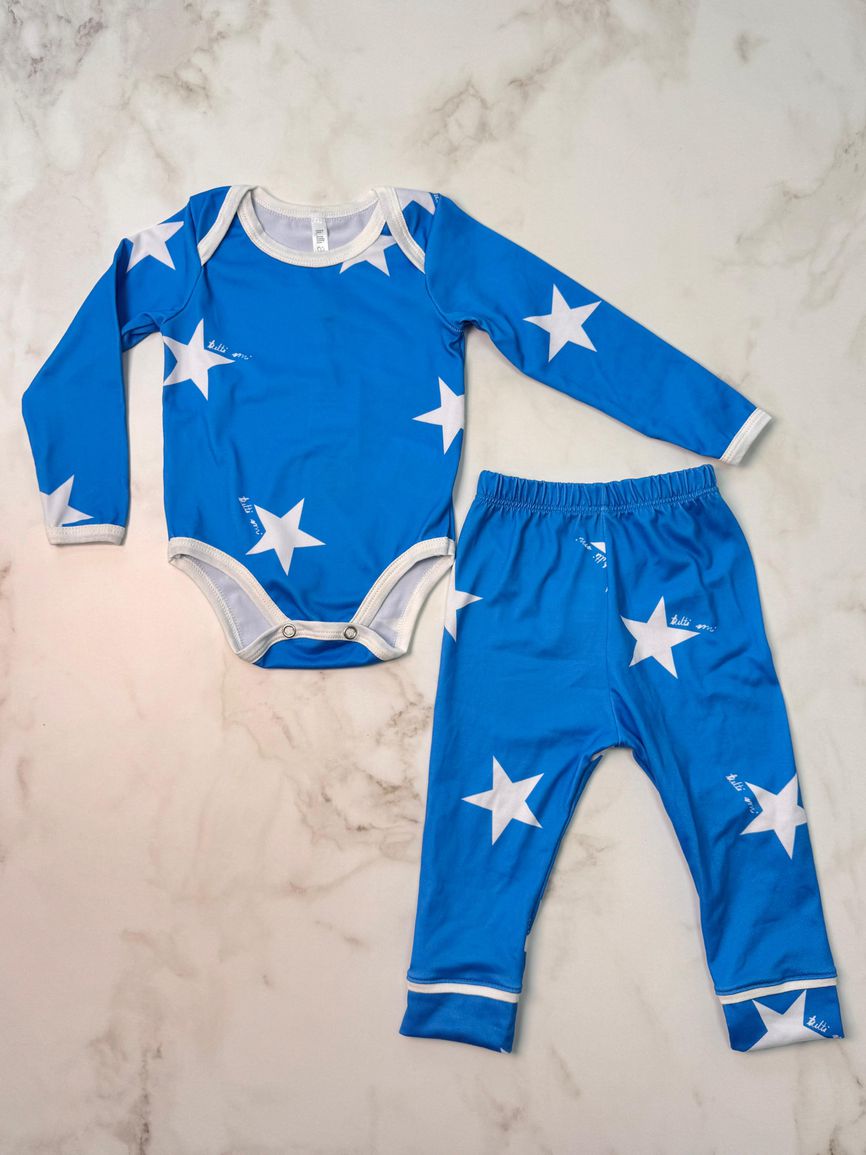 Body Bebê e Calça Pijama Estrelas - TUTTI AMI - Loja Oficial