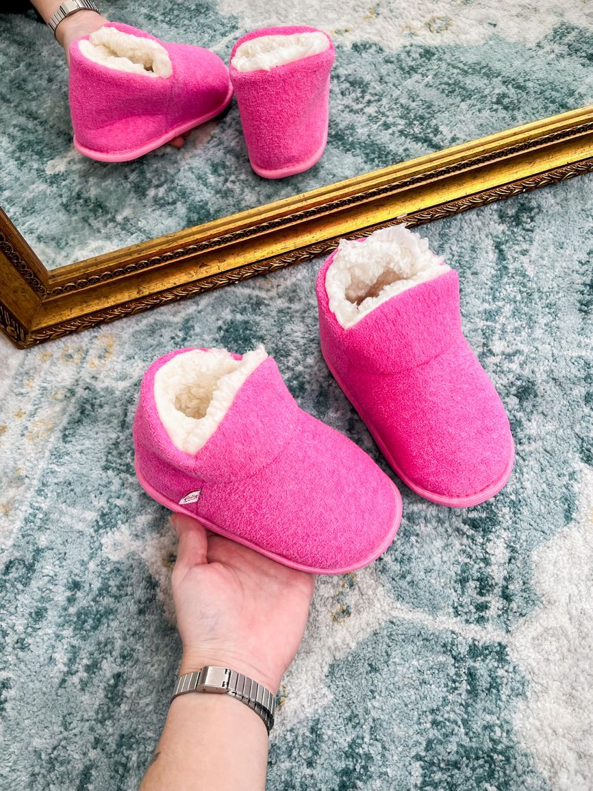 Pantufa Bota Infantil Plush Rosa - TUTTI AMI