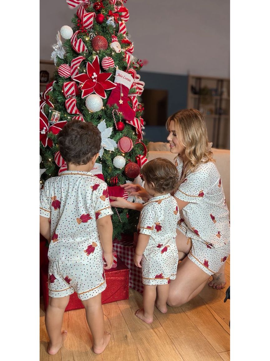 Pijama Americano Curto Infantil Ursos Colorido - TUTTI AMI - Loja Oficial