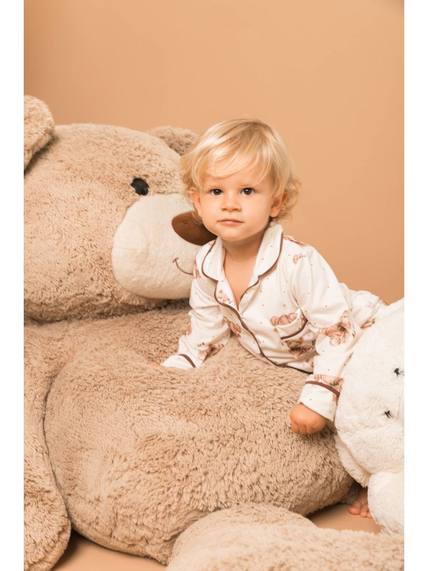 Pijama Infantil Americano Longo Ursos Poás - TUTTI AMI - Loja Oficial