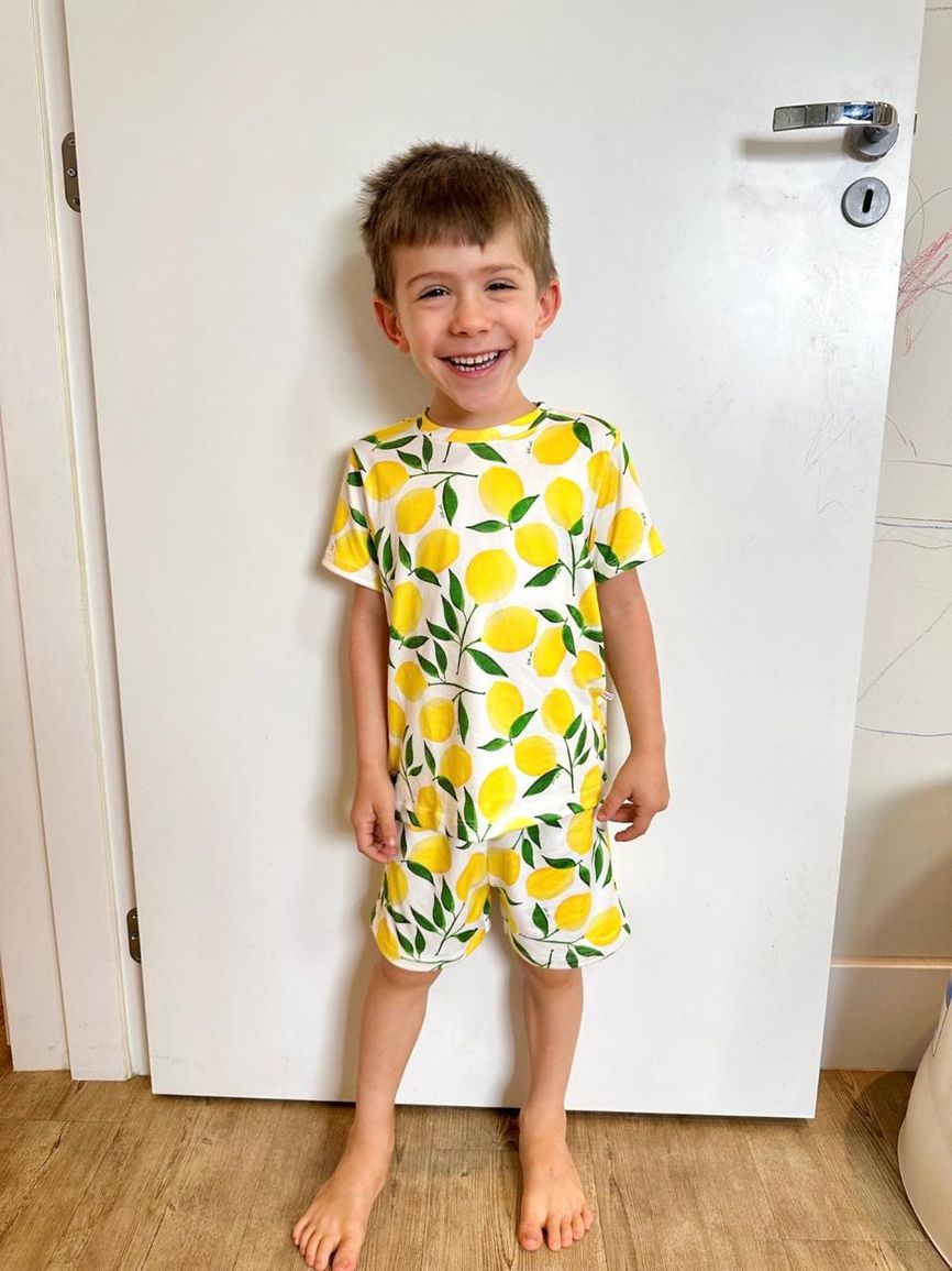 Pijama Infantil Curto Limão - TUTTI AMI - Loja Oficial