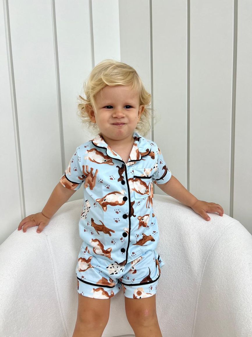 Pijama Americano Curto Infantil Dogs - TUTTI AMI - Loja Oficial