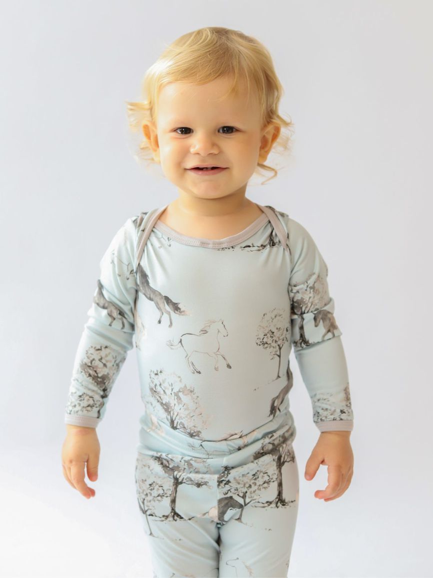 Conjunto Bebê Body e Calça Cavalo Vintage - TUTTI AMI - Loja Oficial