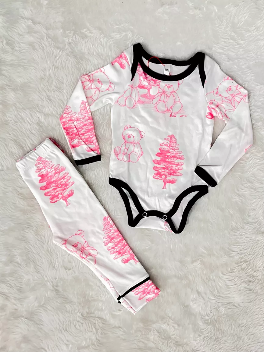 Conjunto Bebê Body e Calça Toile Joy - TUTTI AMI - Loja Oficial