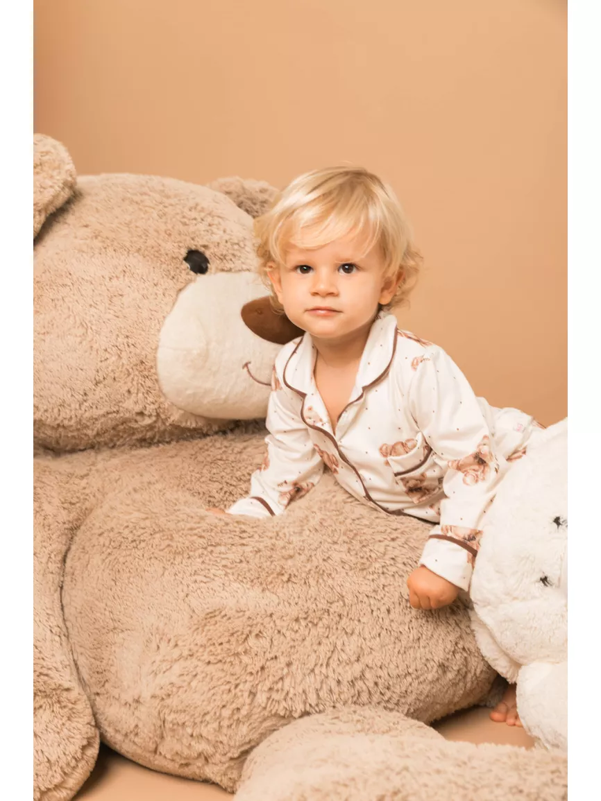 Pijama Infantil Americano Longo Ursos Poás - TUTTI AMI - Loja Oficial