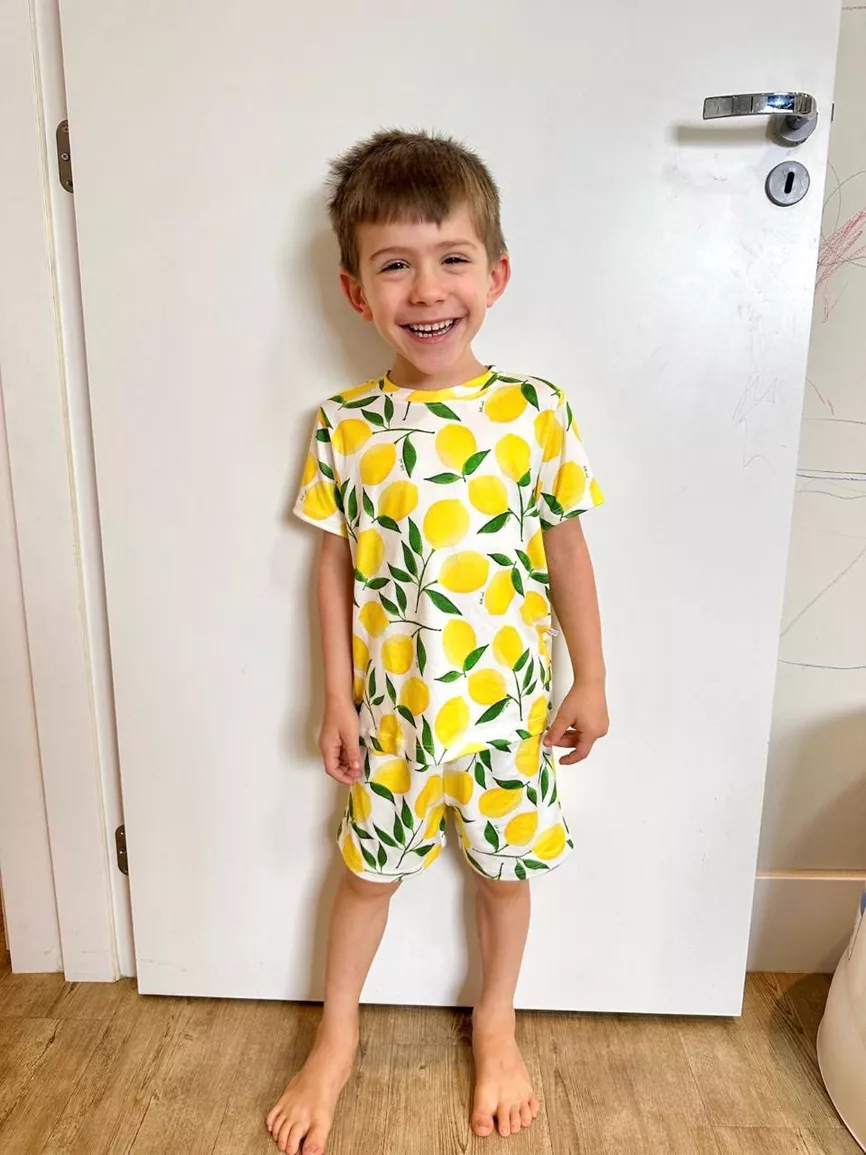 Pijama Infantil Curto Limão - TUTTI AMI - Loja Oficial