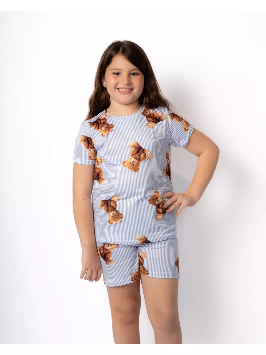 Pijama Infantil Curto New Bear Ursos - TUTTI AMI - Loja Oficial