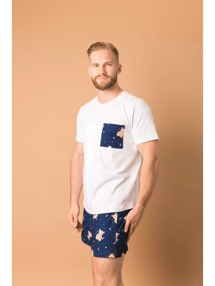 Pijama Masculino Curto Ursos Lua - TUTTI AMI - Loja Oficial