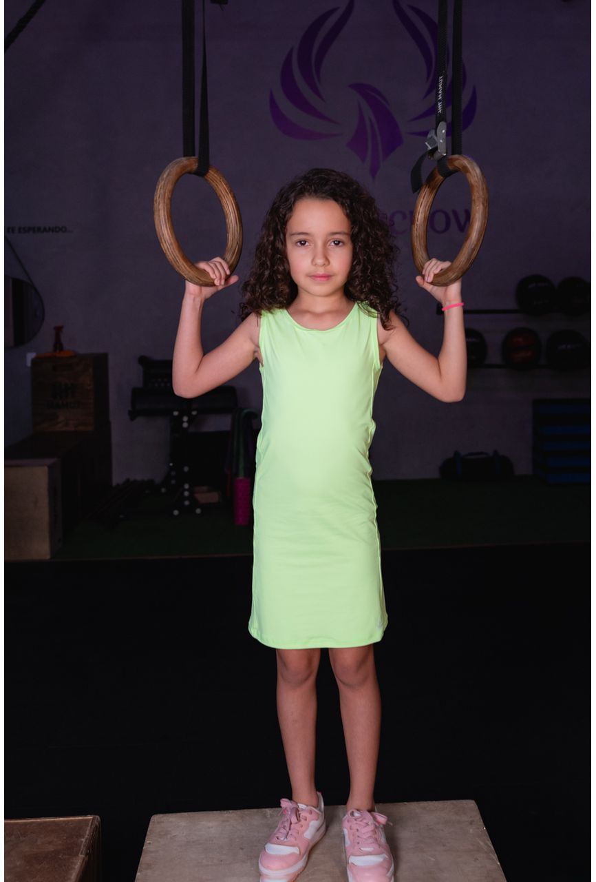 VESTIDO FITNESS - VERDE NEON - 1340 - LUME 