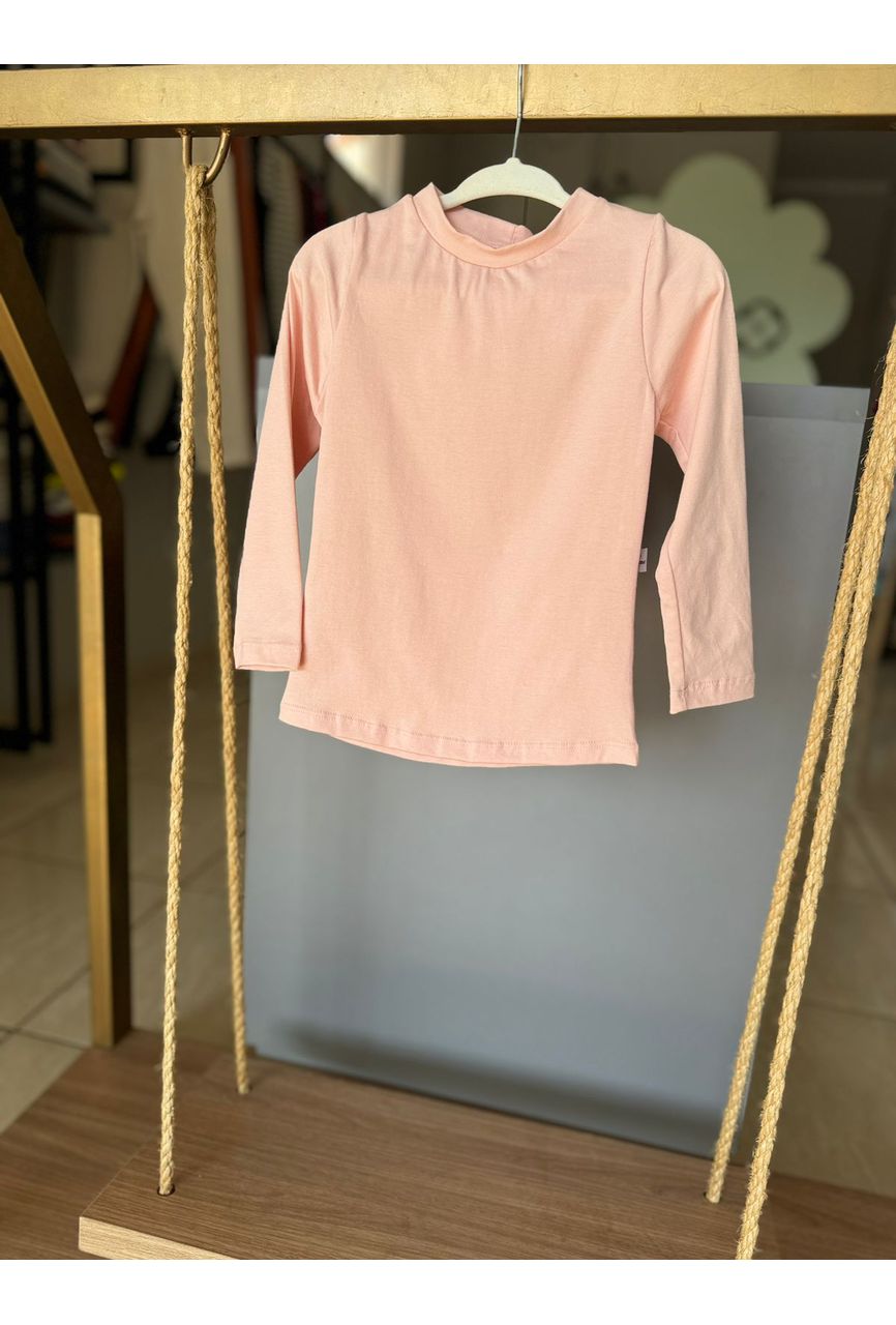 CAMISETA BASICA MANGA LONGA - ROSA - 1400 - LUME 