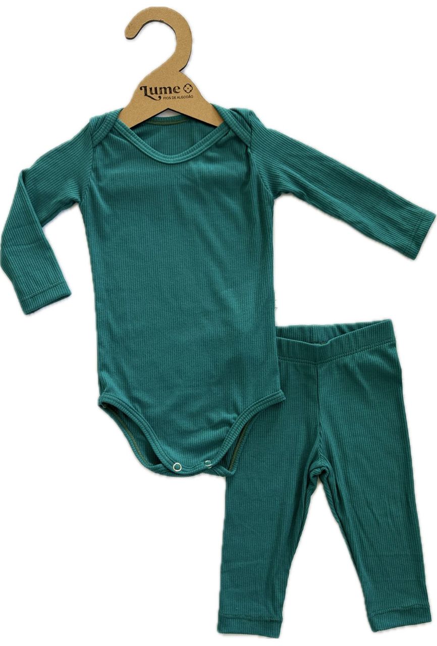 CONJUNTO CALÇA E BODY - VERDE - 1505 - LUME 