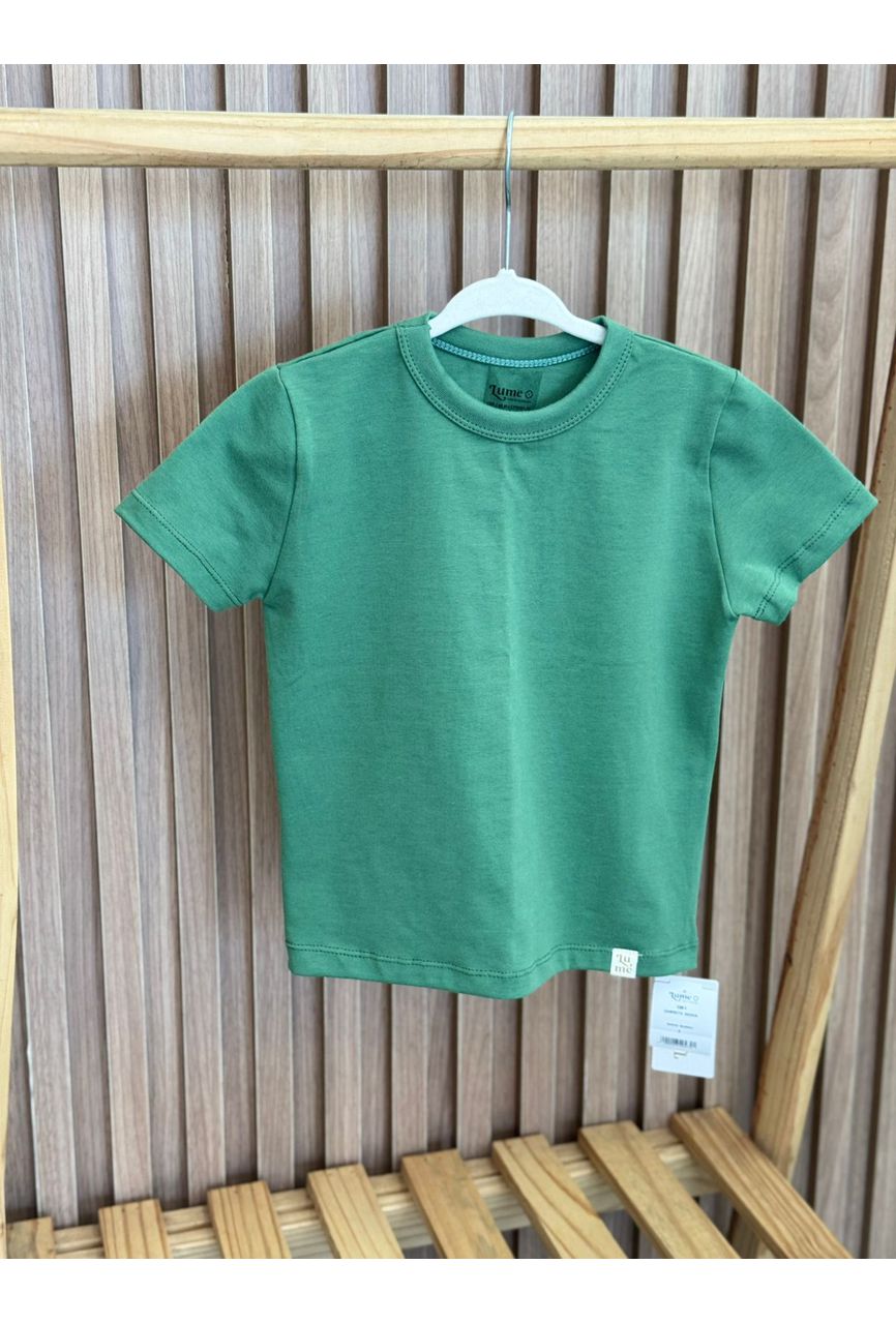 CAMISETA BASICA VERDE MUSGO - 1351 - LUME 