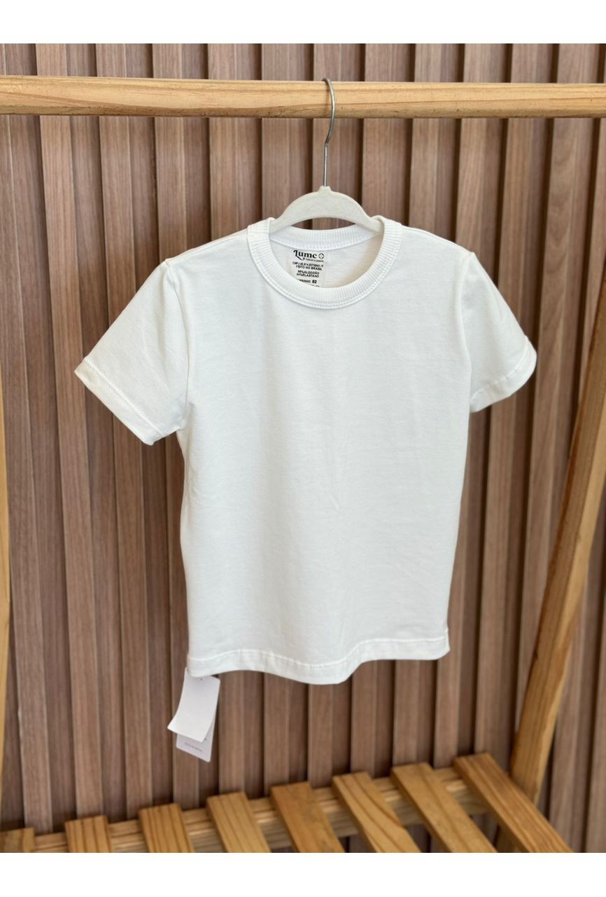 CAMISETA BASICA BRANCA - 1351 - LUME 