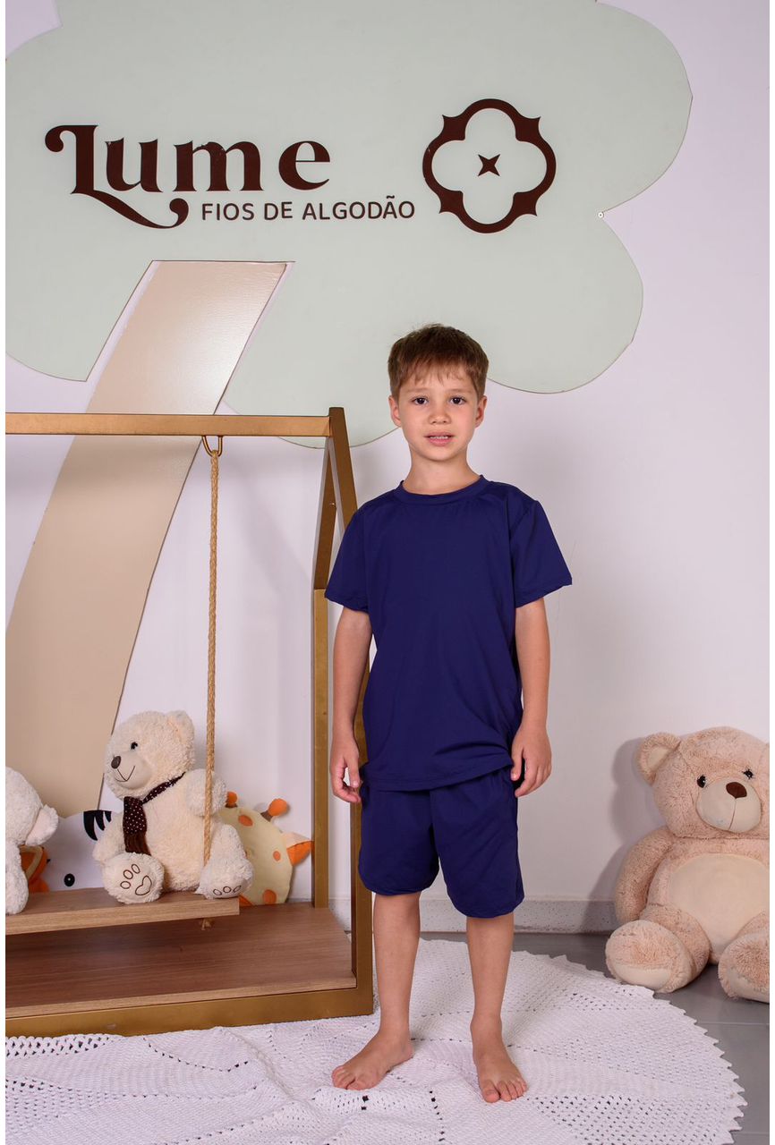 CAMISETA FITNESS - AZUL MARINHO - 1355 - LUME 