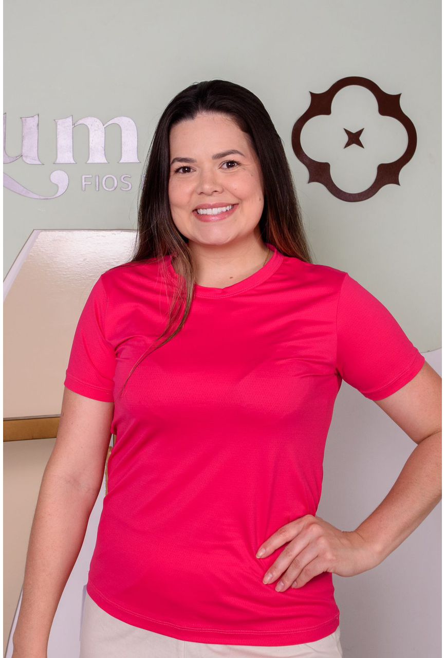 CAMISETA ADULTO BASICA ROSA - 2020 - LUME 