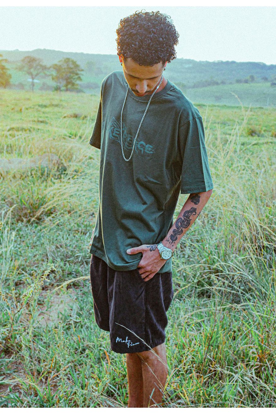 Short Cotelê Signature Preto