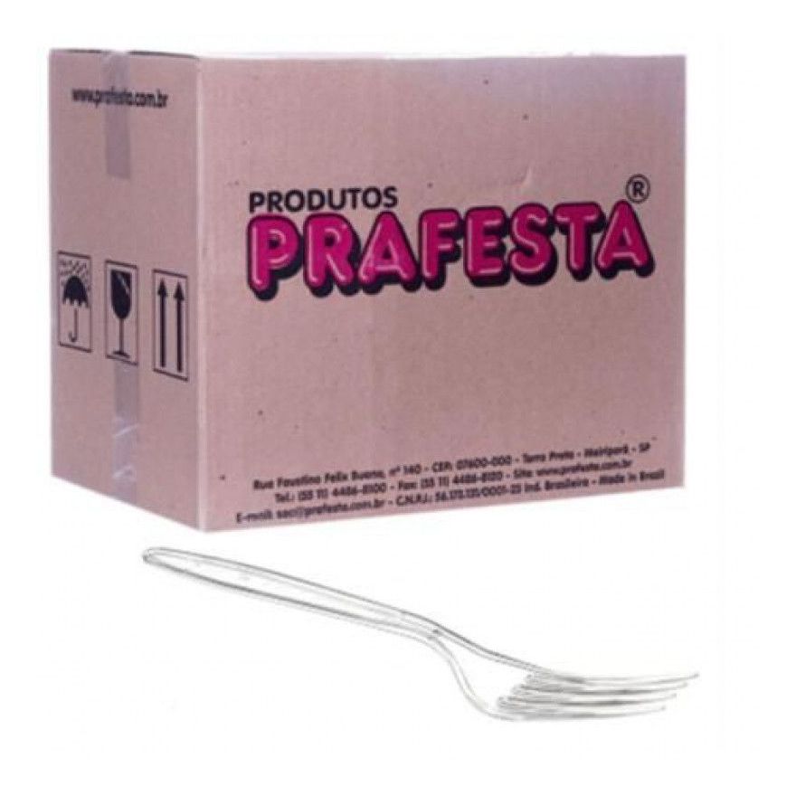 GARFO MASTER PRAFESTA - CX 500 UNID - 53810001 - Só Embalagens & Descartáveis