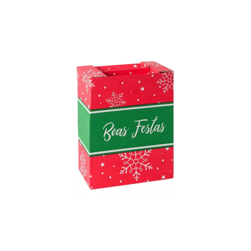 CAIXA CESTA NATAL 30x18x39 (M) - PCTE C/ 25 UNID -... - Só Embalagens & Descartáveis