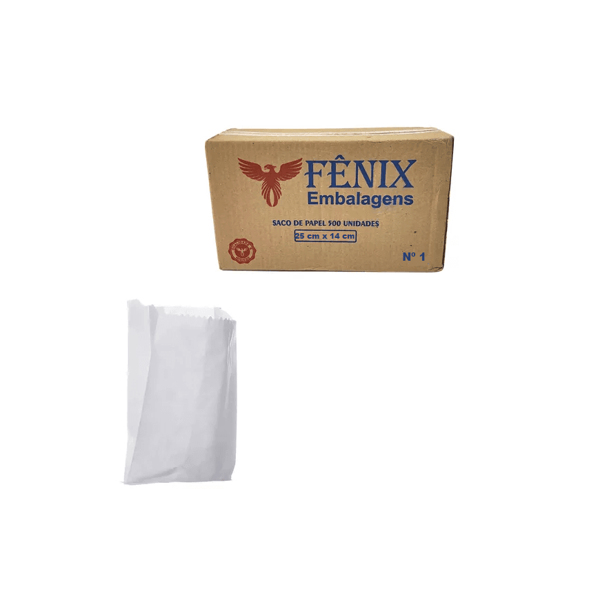 SACO DE PAPEL MONO BRANCO 1,0 KG - CX 500 UNID - 1... - Só Embalagens & Descartáveis