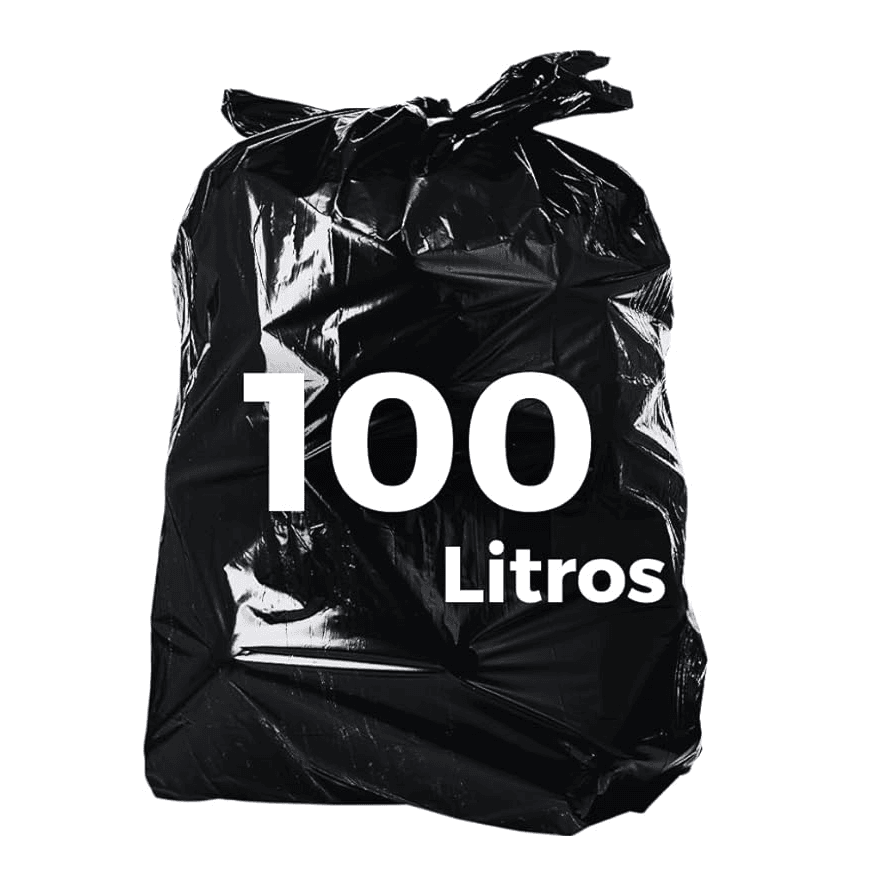 SACO LIXO 100 LITROS REFORÇADO 75x100x08 - PCTE 1 ... - Só Embalagens & Descartáveis