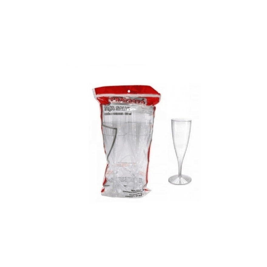 TACA 150 ML SALUT PRAFESTA - PCTE 06 UNID - 239000... - Só Embalagens & Descartáveis