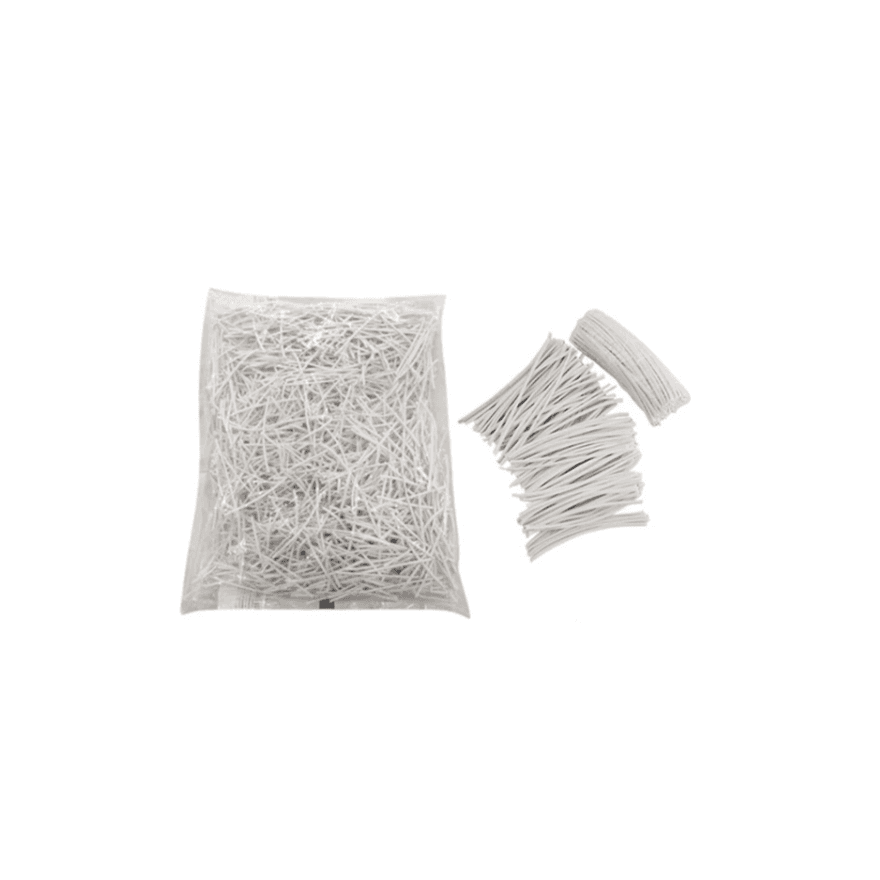 FECHO ARAME PLASTIFICADO BRANCO 10 CM - PCTE 1 KG ... - Só Embalagens & Descartáveis