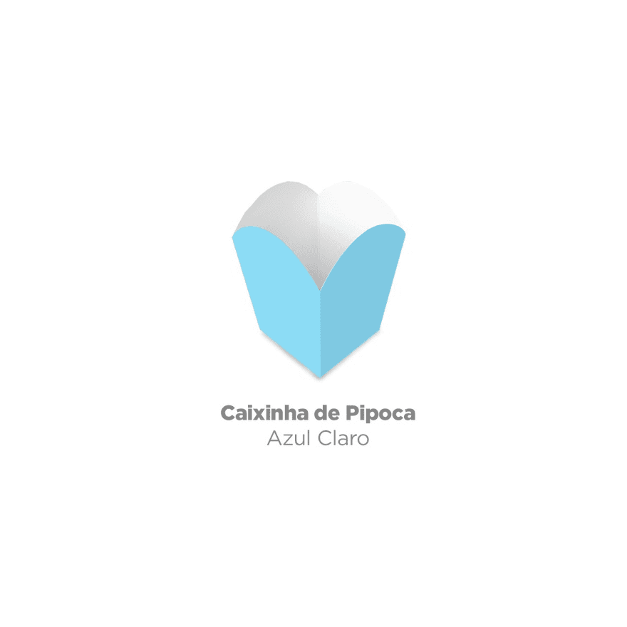 CACHEPO ANIVERSARIO MINI PIPOCA AZUL - PCTE 10 UNI... - Só Embalagens & Descartáveis