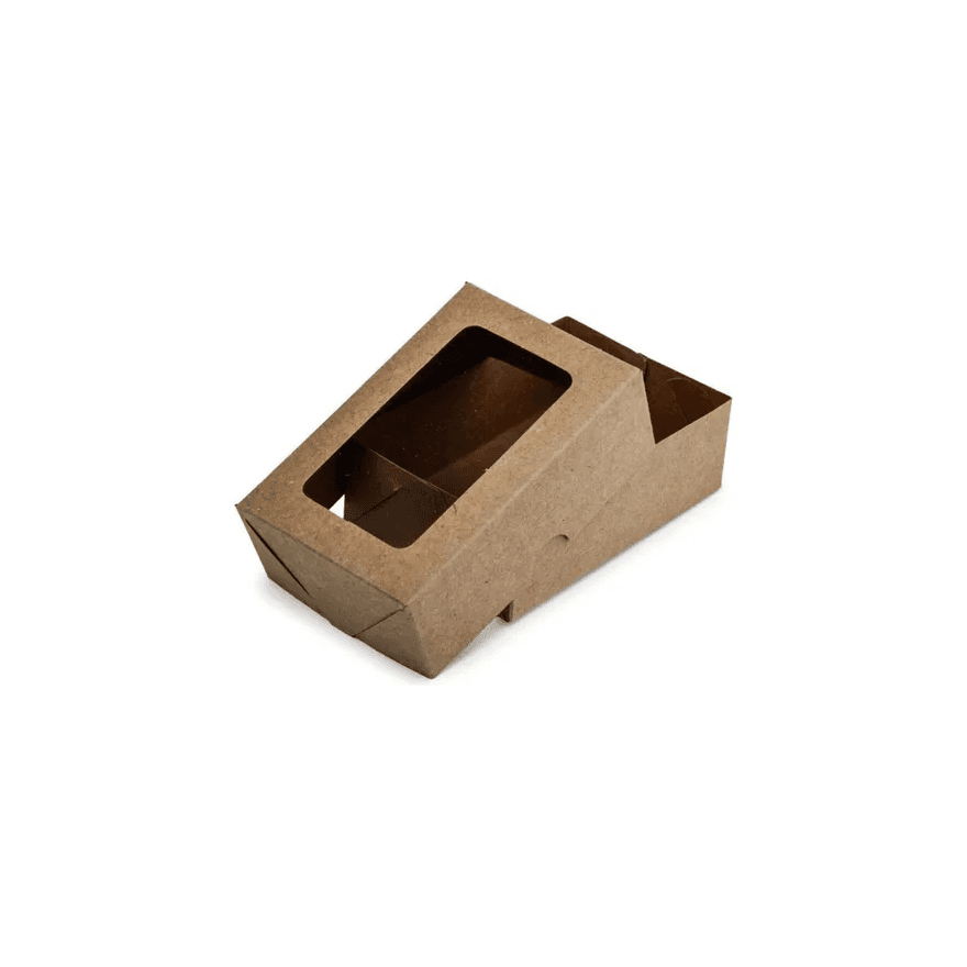 CAIXA KRAFT COM VISOR 07x10x3,5 - PCTE 10 UNID - ... - Só Embalagens & Descartáveis