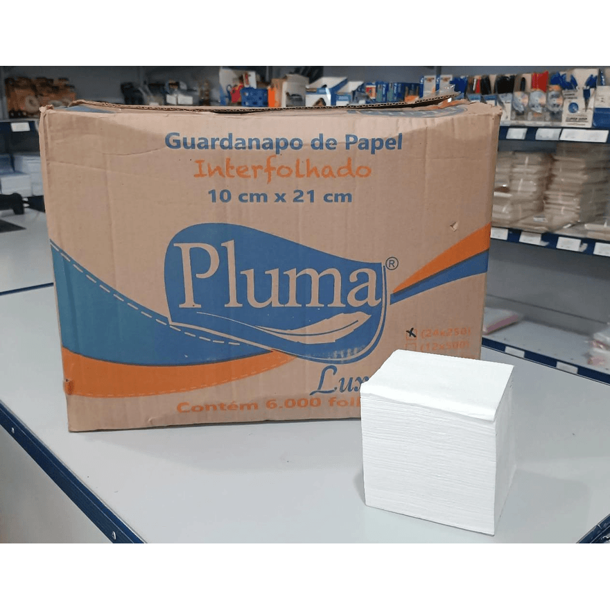 GUARDANAPO PLUMA INTERFOLHADO 10x21 LUXO - CX 6000... - Só Embalagens & Descartáveis