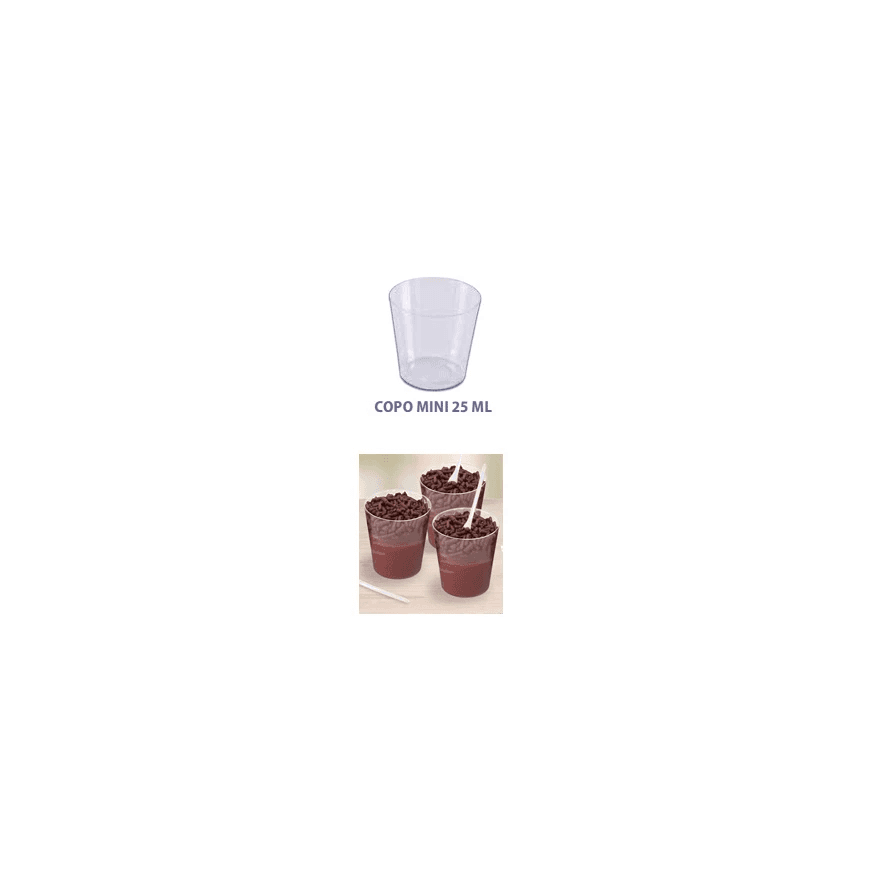 COPO CRISTAL 025ML MINI PRAFESTA - PCTE 10 UNID - ... - Só Embalagens & Descartáveis