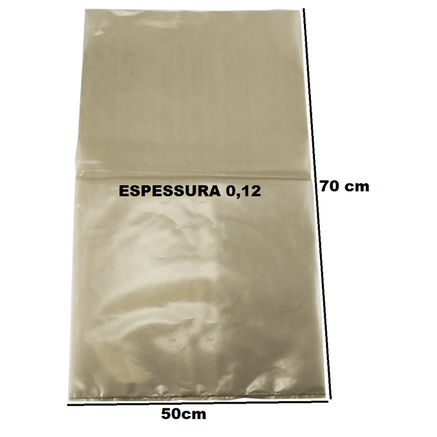 SACO PLAST RECICLADO CANELA 50x70x12 - PCTE 1 KG ... - Só Embalagens & Descartáveis