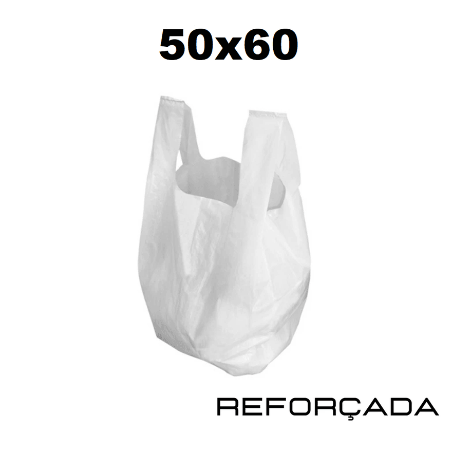 SACOLA PLASTICA 50X60 TRATADA - PCTE 2,5 KG - 5604... - Só Embalagens & Descartáveis