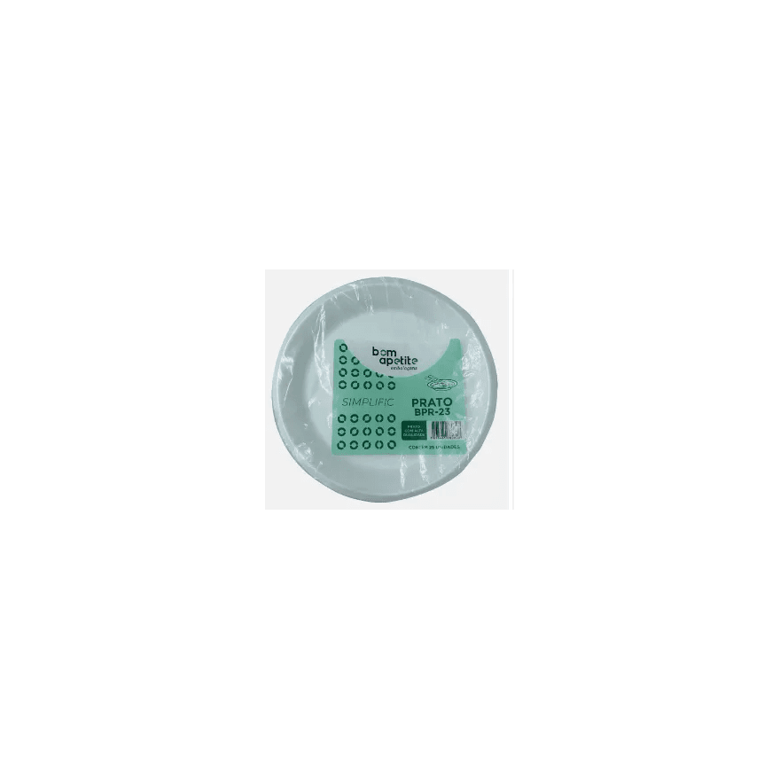 PRATO ISOPOR 23 CM BOM APETITE - PCTE 25 UNID - 30... - Só Embalagens & Descartáveis