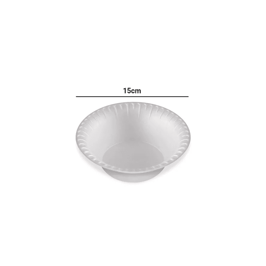 PRATO ISOPOR 15 CM FUNDO FIBRAFORM - PCTE 25 UNID ... - Só Embalagens & Descartáveis
