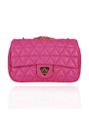 Bolsa Nina Petit Couro Rosa Chiclete