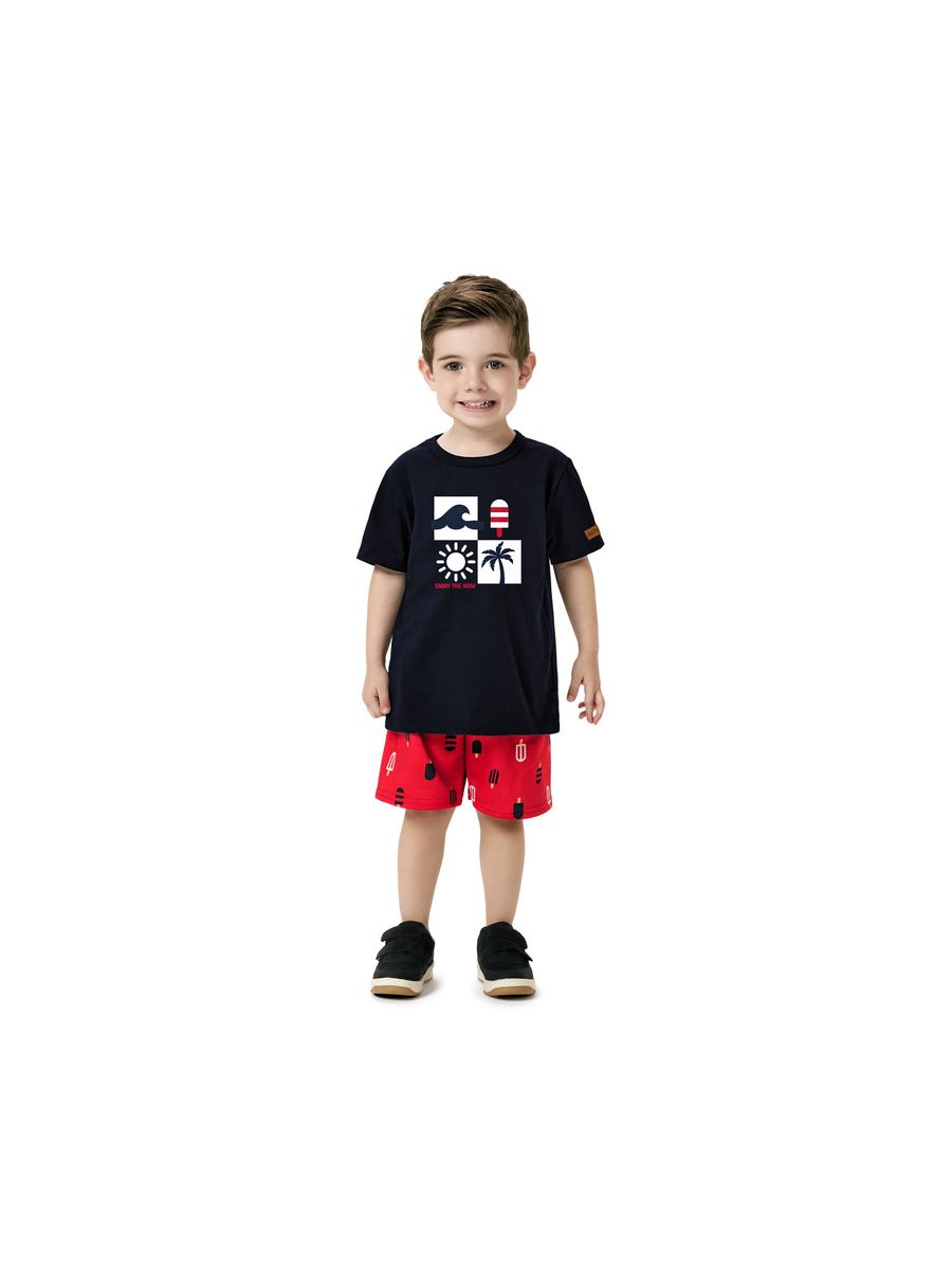 Conj Mas Enjoy Marinho Kyly Azul Marinho