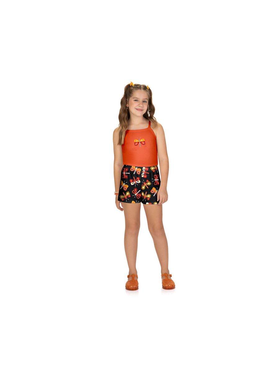 Conj Fem Regata Borb Kyly Laranja